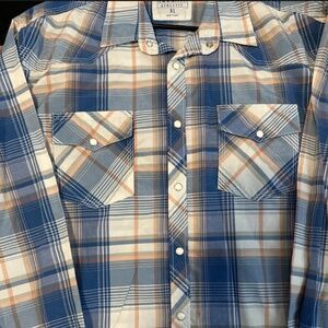 Reclaim Long sleeve pearl snap shirt